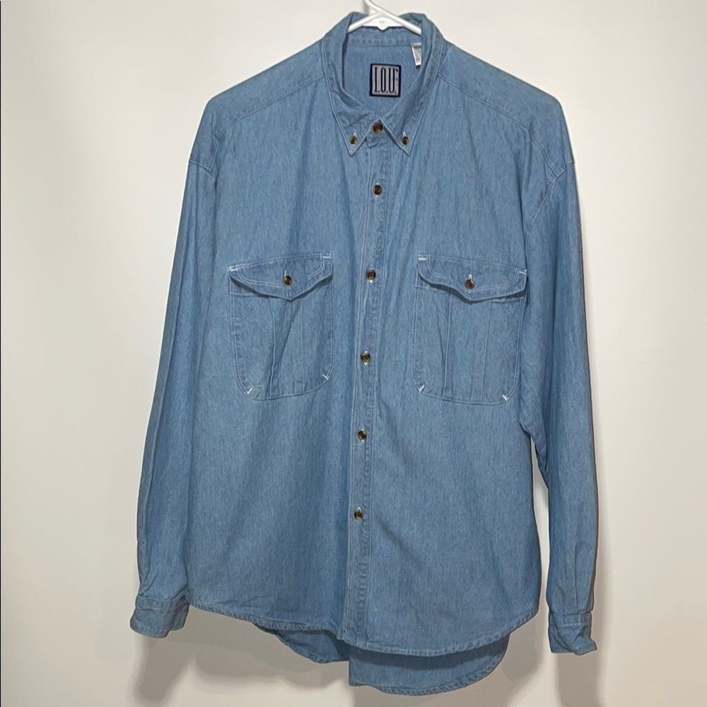 IOU Light Blue Denim Shirt